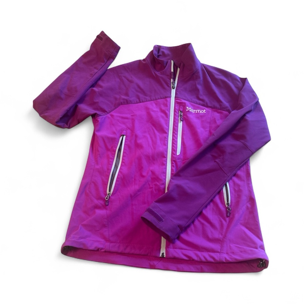 EUC Marmot Tempo M3 softshell jacket in two-tone purple L